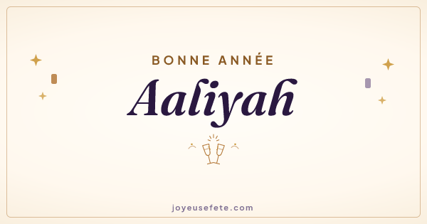 Image « Bonne année Aaliyah » au format large