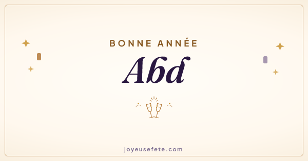 Image « Bonne année Abd » au format large