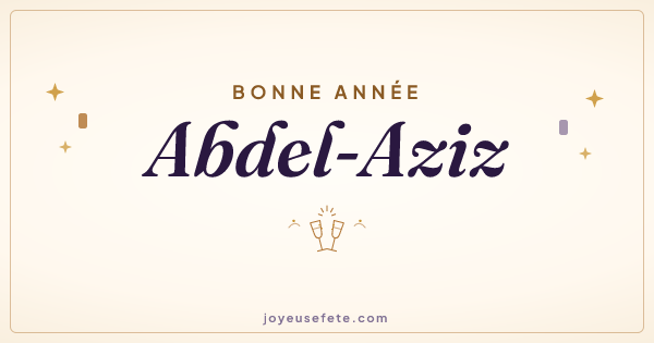 Image « Bonne année Abdel-Aziz » au format large