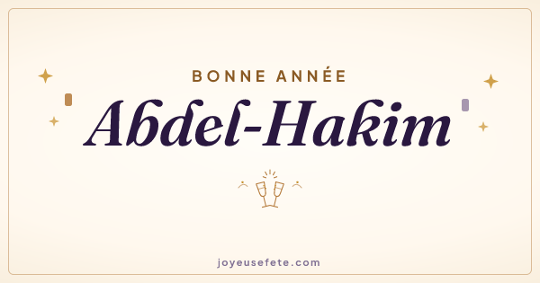 Image « Bonne année Abdel-Hakim » au format large