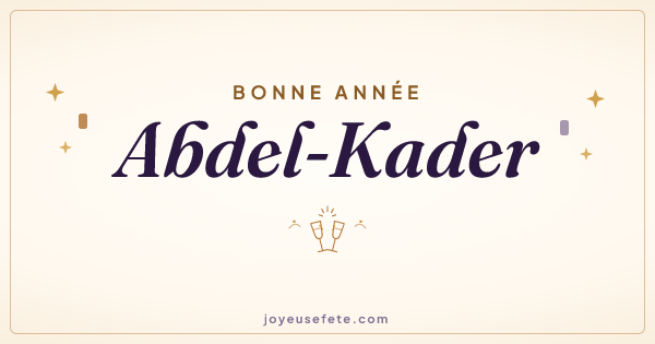 Image « Bonne année Abdel-Kader » au format large