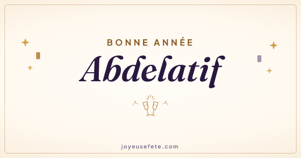 Image « Bonne année Abdelatif » au format large