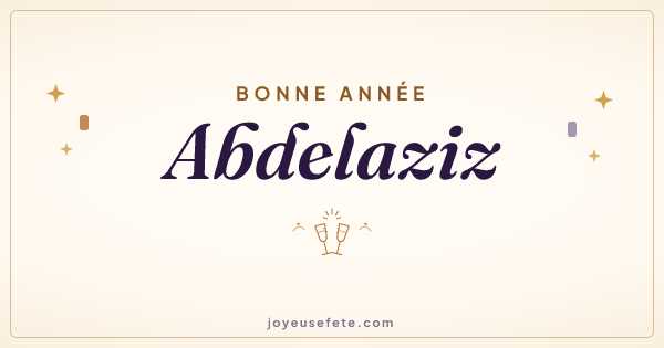 Image « Bonne année Abdelaziz » au format large