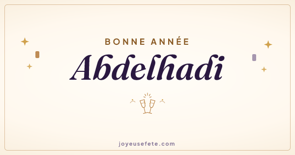 Image « Bonne année Abdelhadi » au format large