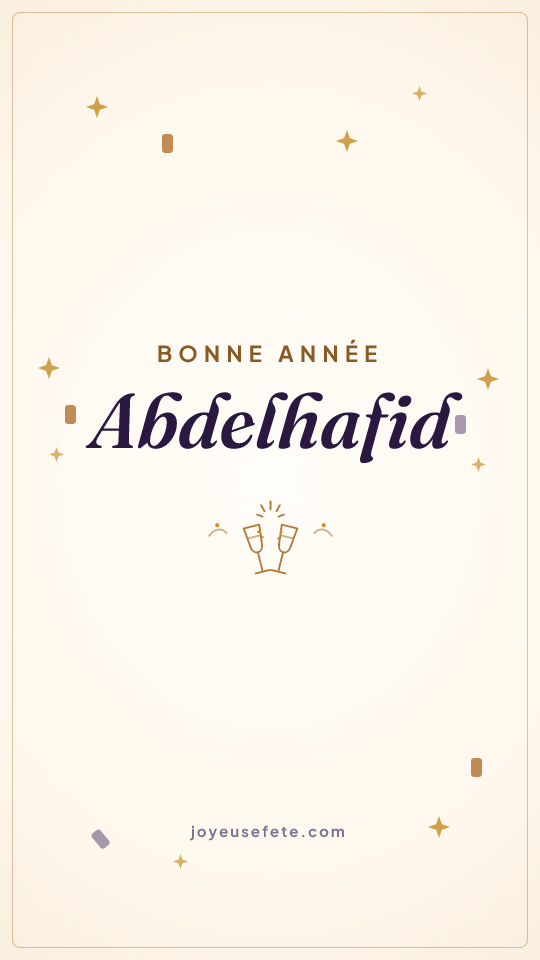 Image « Bonne année Abdelhafid » au format story