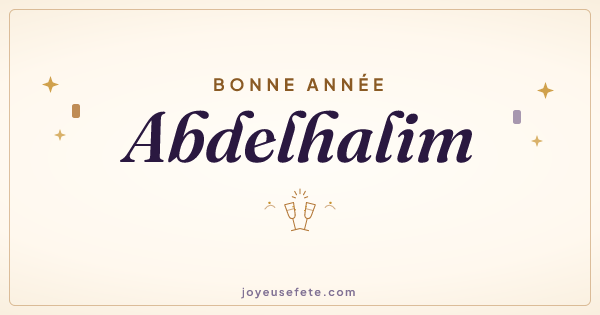 Image « Bonne année Abdelhalim » au format large