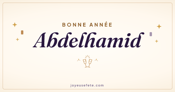 Image « Bonne année Abdelhamid » au format large