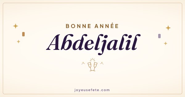 Image « Bonne année Abdeljalil » au format large
