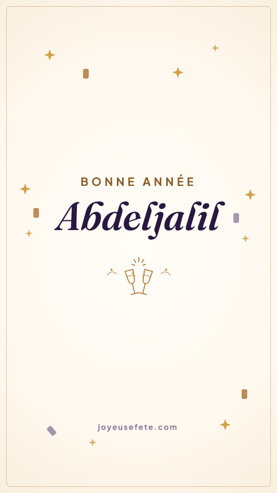 Image « Bonne année Abdeljalil » au format story
