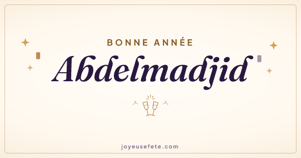 Image « Bonne année Abdelmadjid » au format large