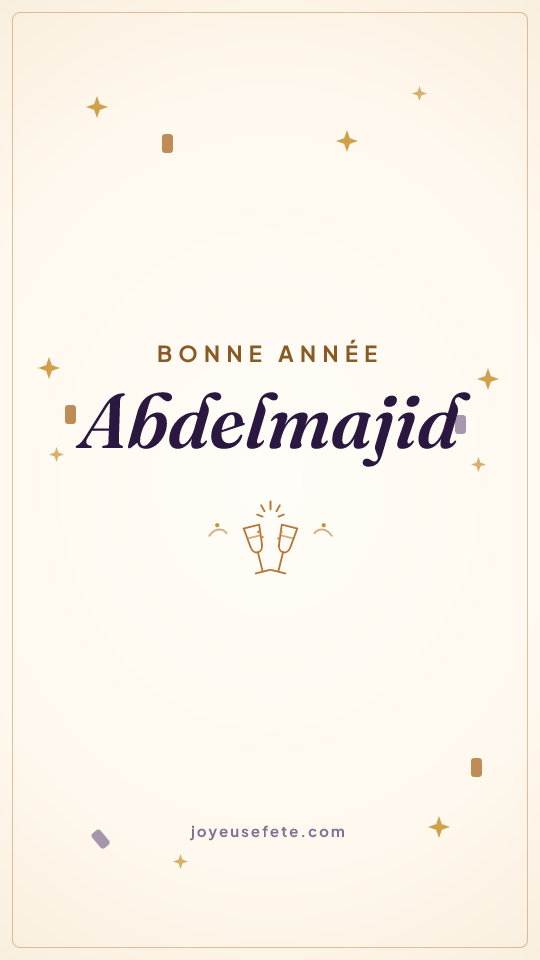 Image « Bonne année Abdelmajid » au format story