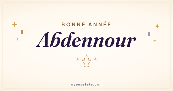 Image « Bonne année Abdennour » au format large