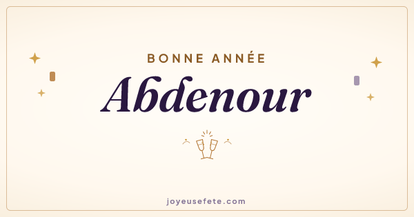 Image « Bonne année Abdenour » au format large