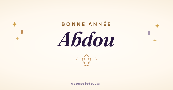 Image « Bonne année Abdou » au format large