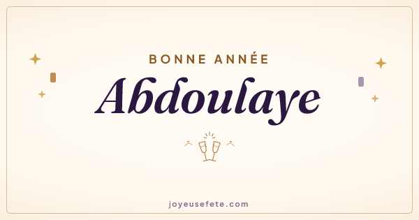 Image « Bonne année Abdoulaye » au format large