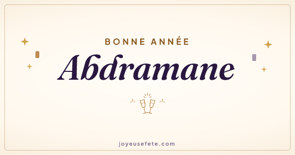 Image « Bonne année Abdramane » au format large