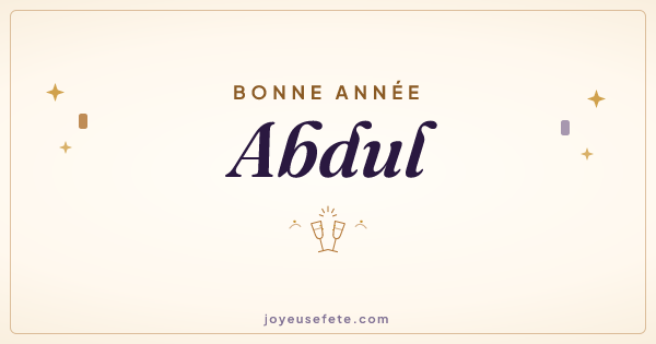 Image « Bonne année Abdul » au format large