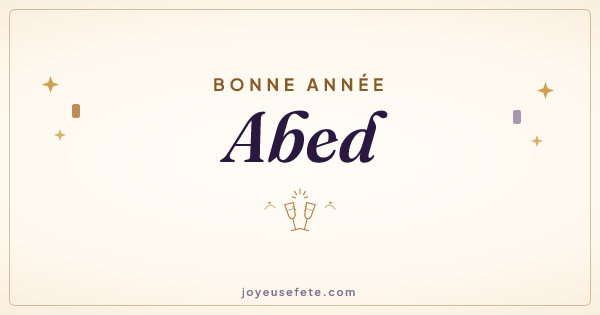 Image « Bonne année Abed » au format large