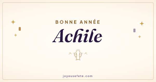 Image « Bonne année Achile » au format large