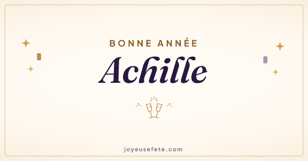 Image « Bonne année Achille » au format large