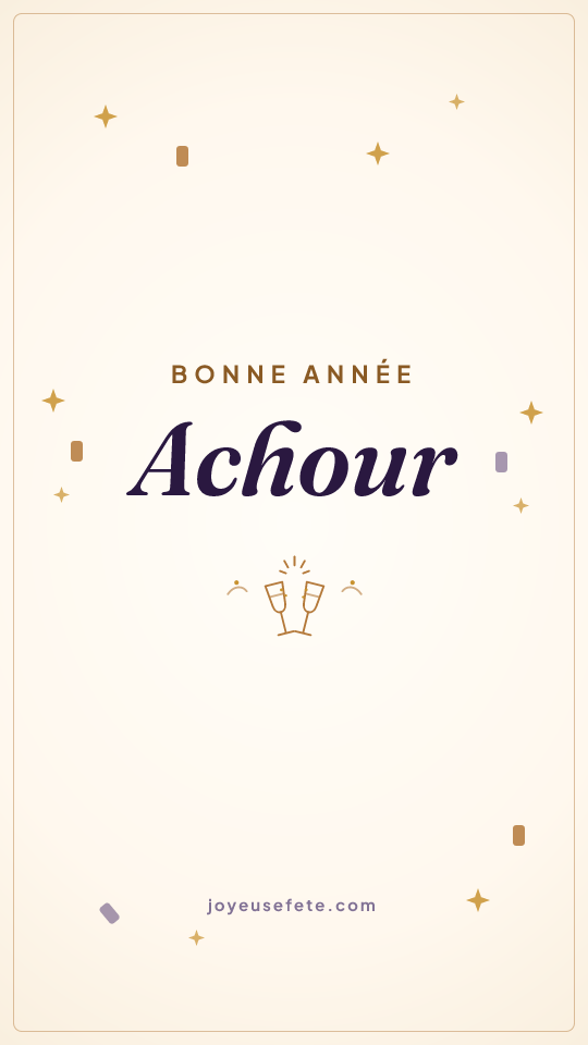 Image « Bonne année Achour » au format story