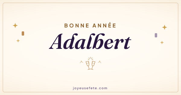 Image « Bonne année Adalbert » au format large