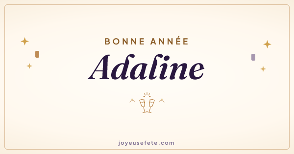 Image « Bonne année Adaline » au format large