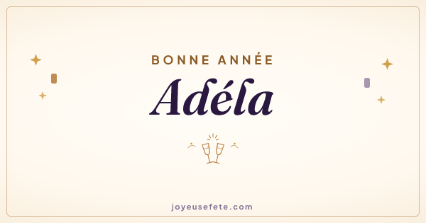 Image « Bonne année Adéla » au format large