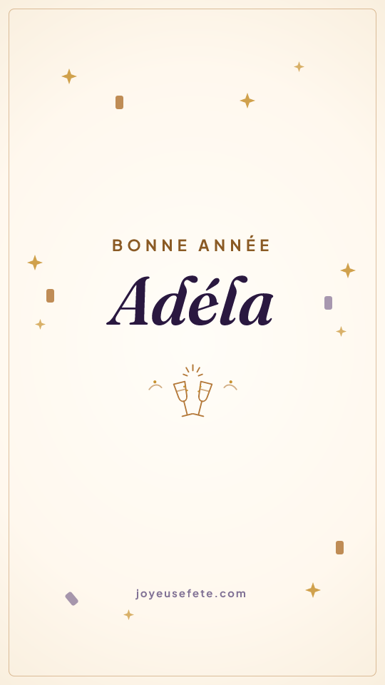 Image « Bonne année Adéla » au format story