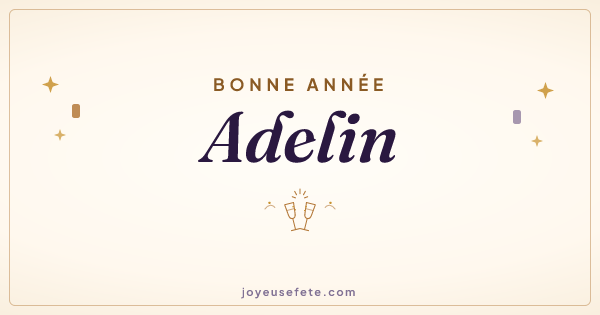 Image « Bonne année Adelin » au format large