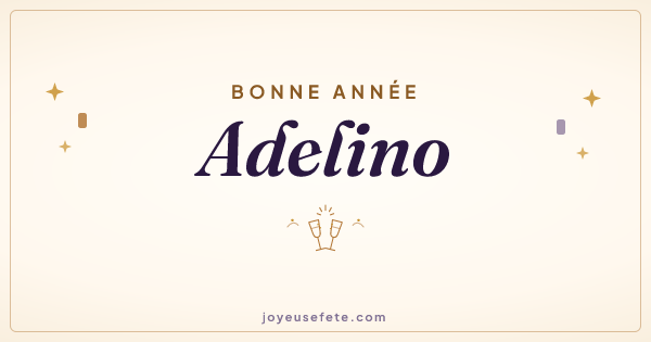 Image « Bonne année Adelino » au format large