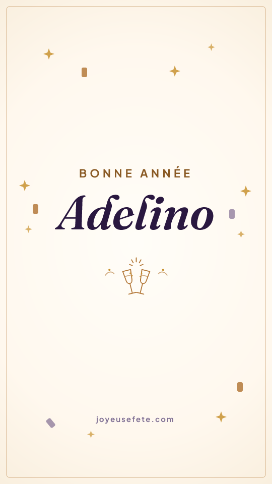 Image « Bonne année Adelino » au format story