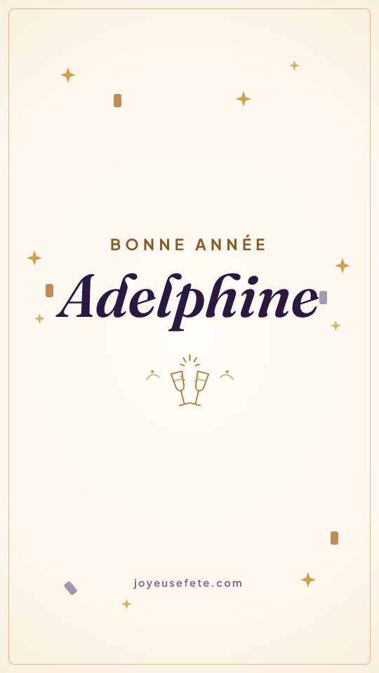 Image « Bonne année Adelphine » au format story