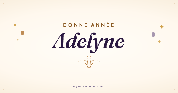 Image « Bonne année Adelyne » au format large