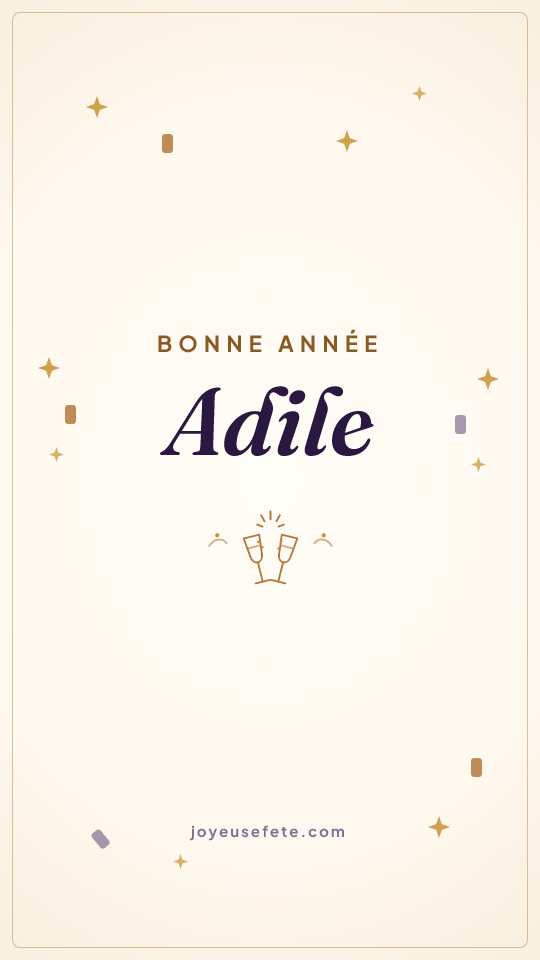 Image « Bonne année Adile » au format story