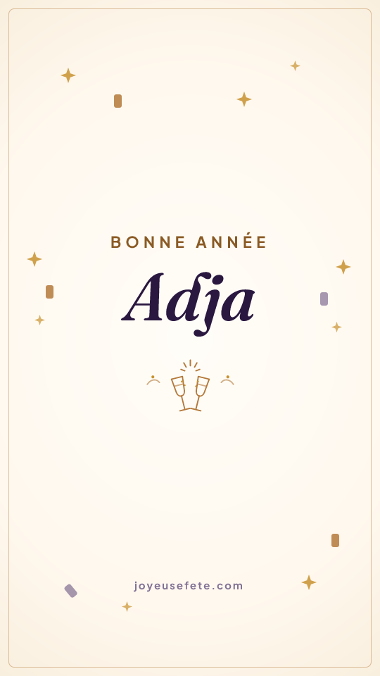 Image « Bonne année Adja » au format story