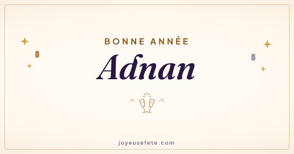 Image « Bonne année Adnan » au format large