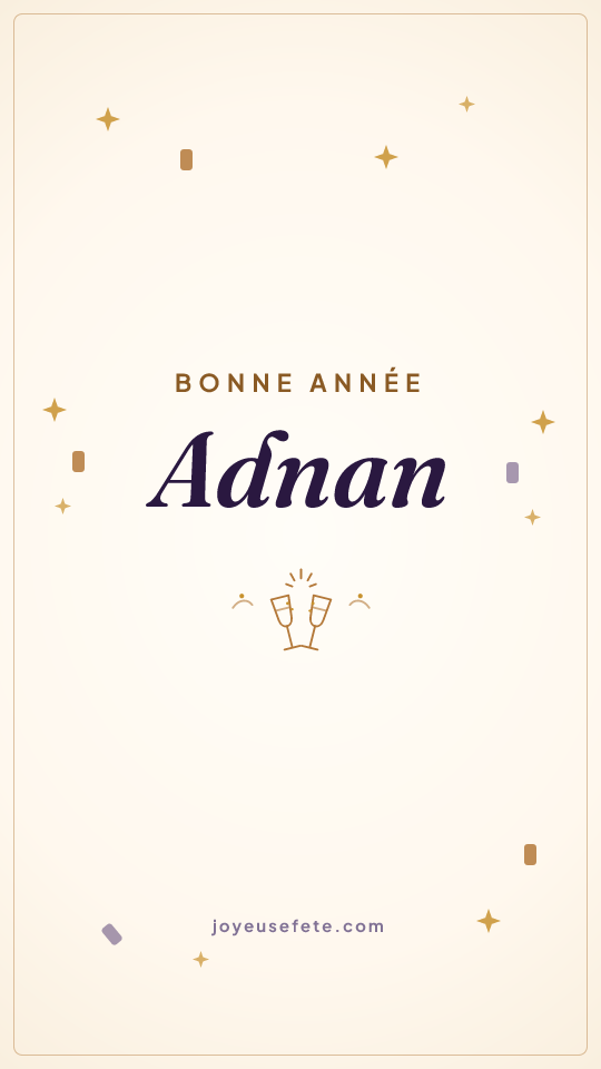 Image « Bonne année Adnan » au format story