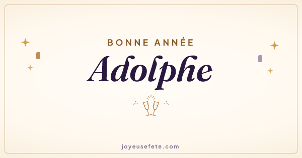 Image « Bonne année Adolphe » au format large
