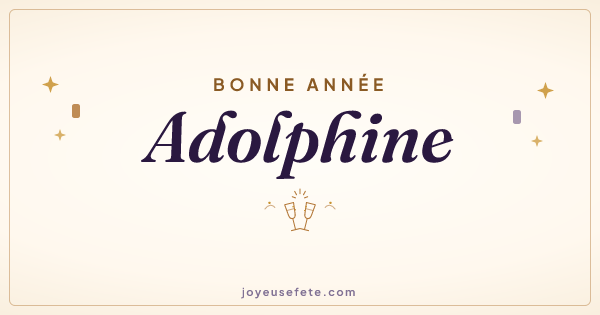Image « Bonne année Adolphine » au format large