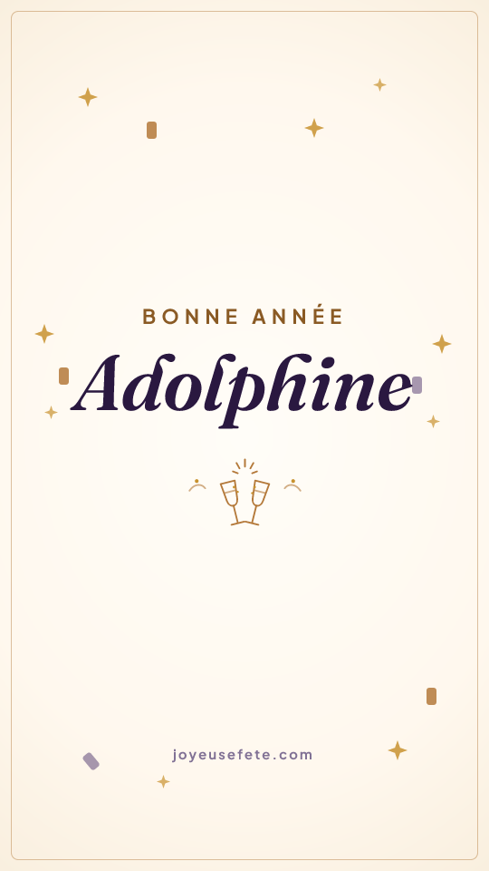 Image « Bonne année Adolphine » au format story