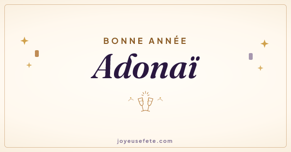 Image « Bonne année Adonaï » au format large