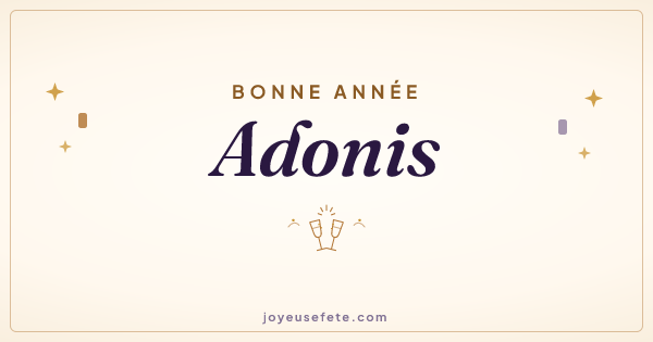 Image « Bonne année Adonis » au format large