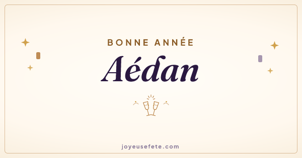 Image « Bonne année Aédan » au format large