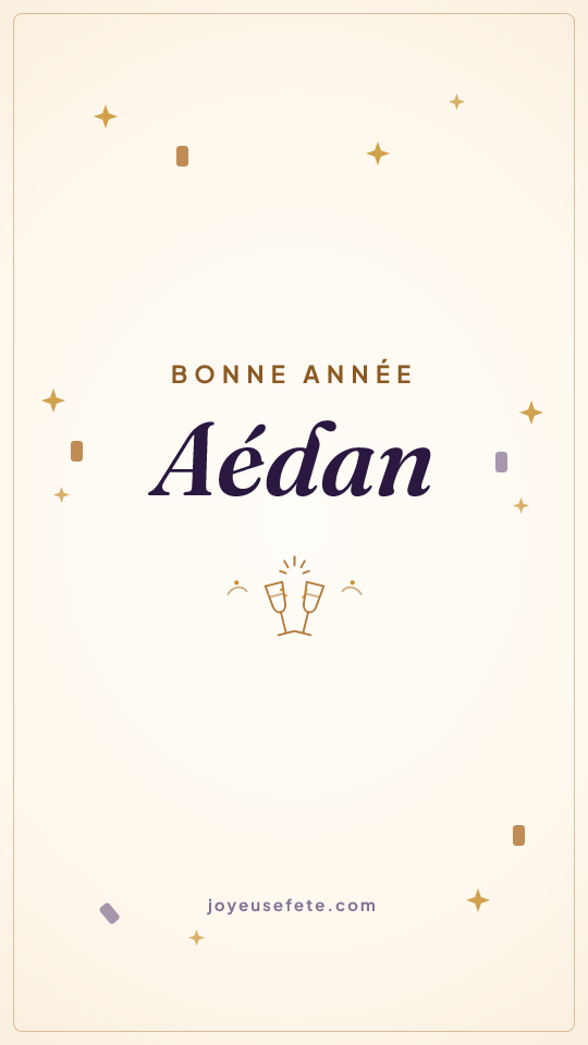 Image « Bonne année Aédan » au format story