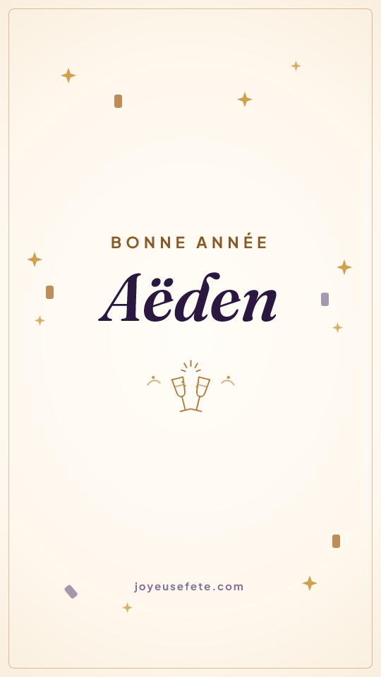 Image « Bonne année Aëden » au format story