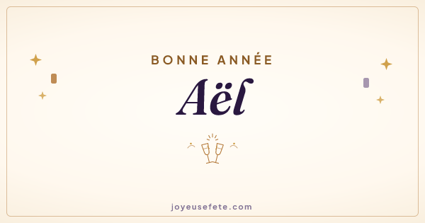 Image « Bonne année Aël » au format large
