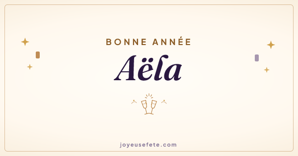 Image « Bonne année Aëla » au format large