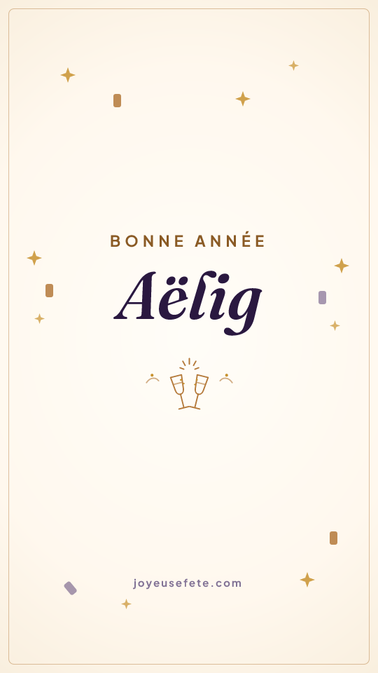 Image « Bonne année Aëlig » au format story