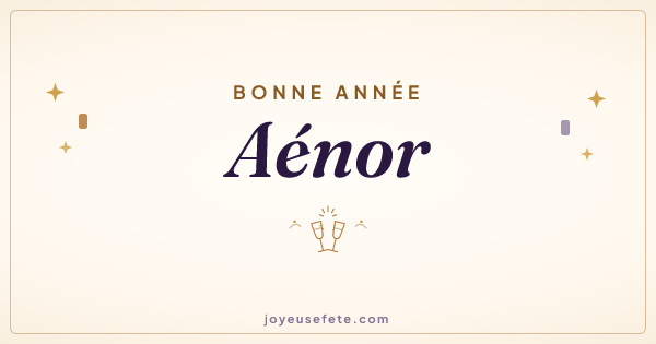 Image « Bonne année Aénor » au format large